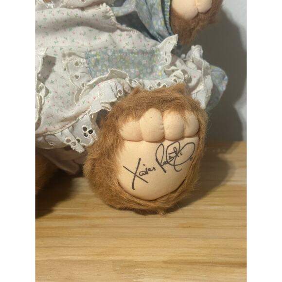 Vintage 1986 Furskins Persimmon Stuffed Teddy Bear Plush - Picture 3 of 5